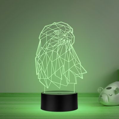 Eagle Led Night Lamp with Multicolored Light for Hoom Decor Lamp